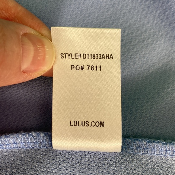 Lulu’s Baby Blue Home Before Daylight Mini Skater Dress - Picture 15 of 16